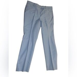 Talbots Newport Straight Baby Blue Slacks Pleated Size 12 Petite